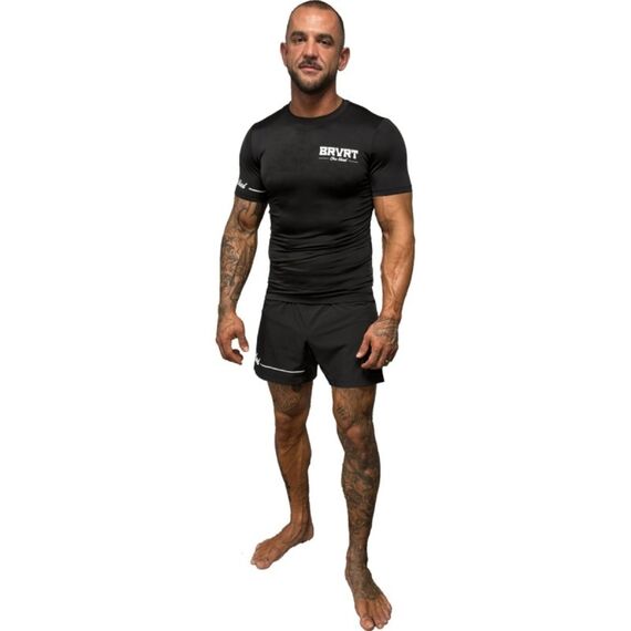 MMA Rashguard – Short Sleeve – One Blood – Brave Art – XXL, Size: 2XL, Colour: Schwarz, 5 image