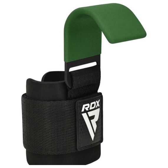 Wrist Hook for Strength Training RDX – Green, Size: One Size, Colour: Green