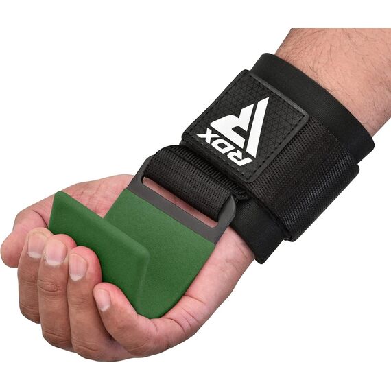 Wrist Hook for Strength Training RDX – Green, Size: One Size, Colour: Green, 12 image