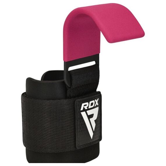 Wrist Hook for Strength Training RDX – Pink, Size: One Size, Colour: Rosa