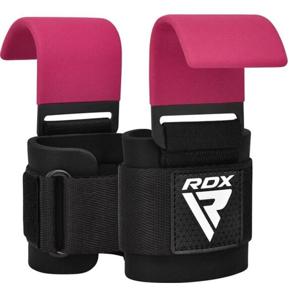 Wrist Hook for Strength Training RDX – Pink, Size: One Size, Colour: Rosa, 9 image