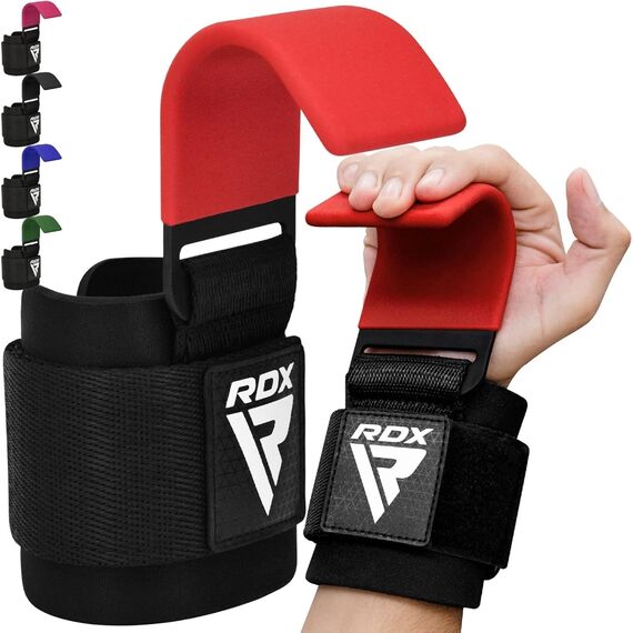 Wrist Hook for Strength Training RDX – Red, Size: One Size, Colour: Rot, 10 image