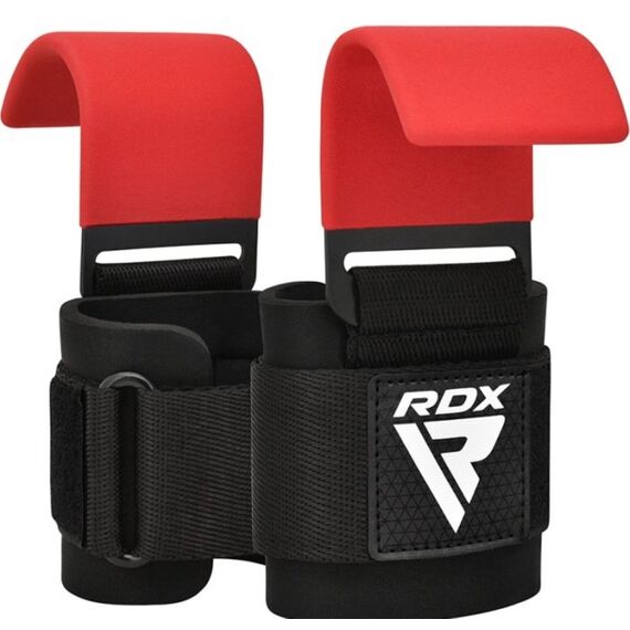Wrist Hook for Strength Training RDX – Red, Size: One Size, Colour: Rot, 12 image