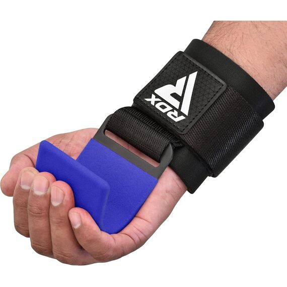 Wrist Hook for Strength Training RDX – Blue, Size: One Size, Colour: Blue, 6 image