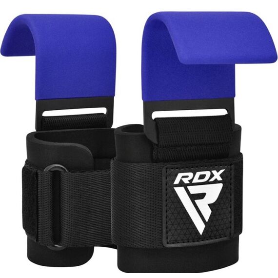 Wrist Hook for Strength Training RDX – Blue, Size: One Size, Colour: Blue, 12 image