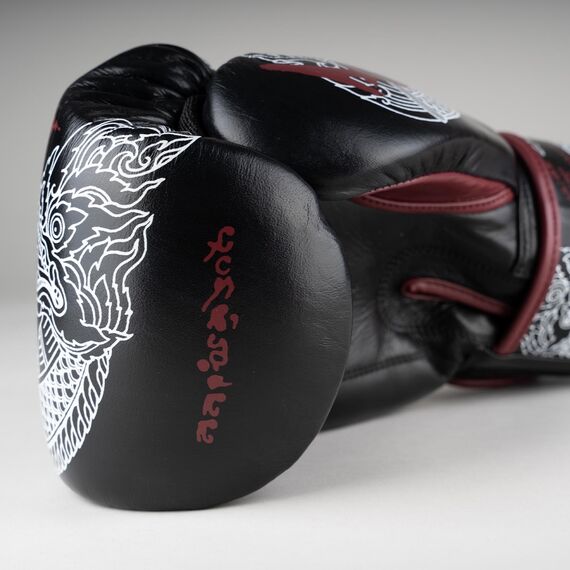 Boxing Gloves 8 Weapons Sak Yant Naga 10oz, Colour: Schwarz, OZ: 10oz, 5 image