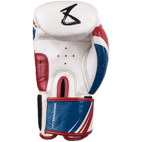 Boxing Gloves 8 Weapons Shift White Navy Red 10oz, Colour: Weiss, OZ: 10oz, 2 image