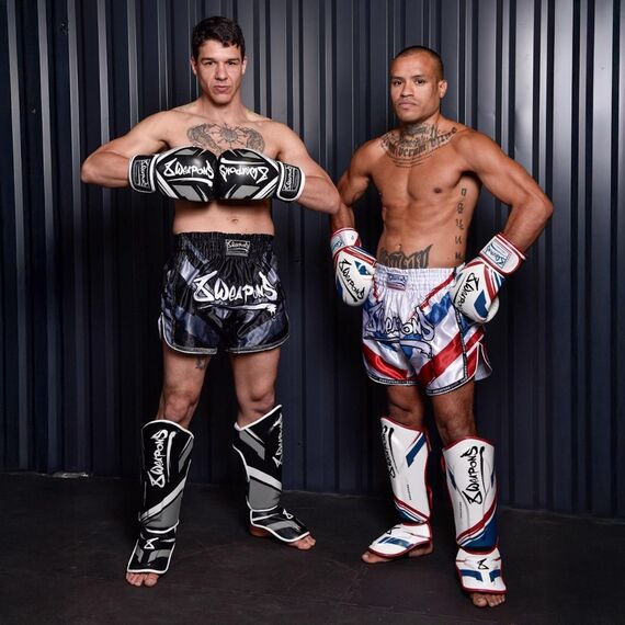 Boxing Gloves 8 Weapons Shift Black White 16oz, Colour: Schwarz, OZ: 16oz, 8 image