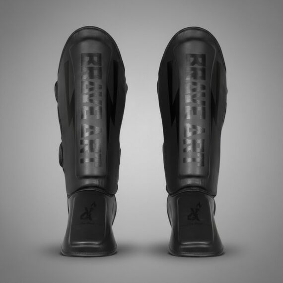 PU Shin Guards Brave Art Black XS, Size: XS, Colour: Schwarz, 2 image