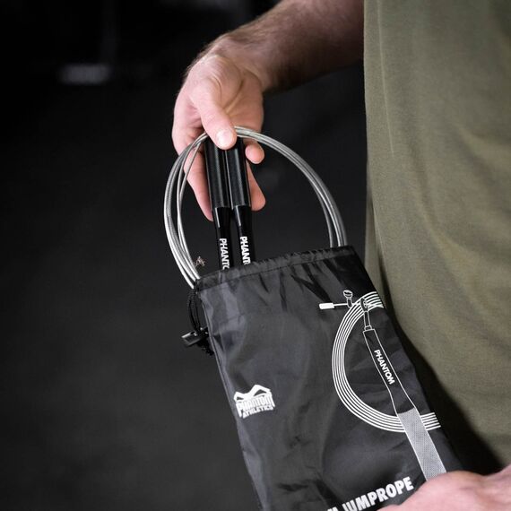 Corde à sauter Phantom Performance – Noir, Couleur: Noir, Longueur: 2.9m, 2 image