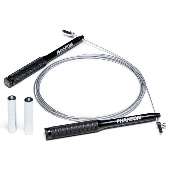 Corde à sauter Phantom Performance + – Noir, Couleur: Noir, Longueur: 2.9m