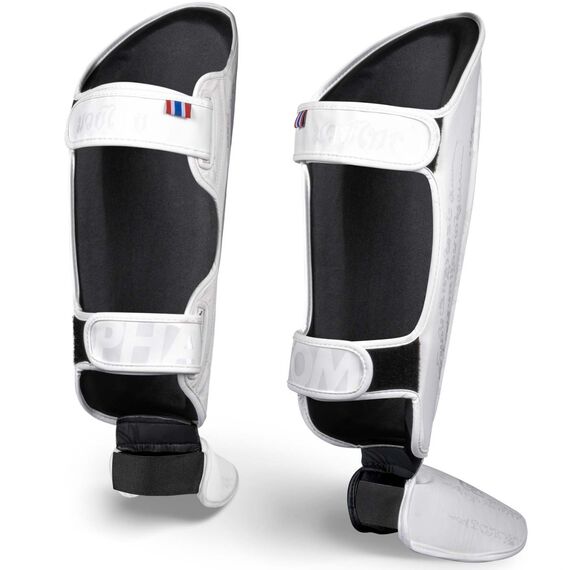 Shin Guards Phantom Muay Thai – White – L/XL, 2 image