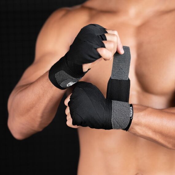 Handwraps Phantom Set Impact – Black – 250cm, Colour: Weiss, Length: 2.5m, 2 image