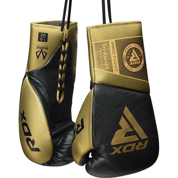 RDX K1 Mark Pro Fight Boxing Gloves – Comfort & pro performance, Colour: Gold, OZ: 8oz, 4 image
