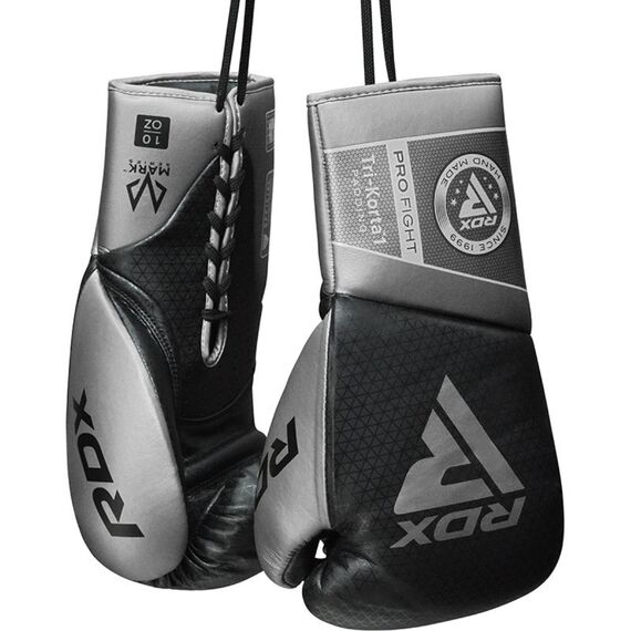 RDX K1 Mark Pro Fight Boxing Gloves – Comfort & pro performance, Colore: Argento, OZ: 10oz, 7 image