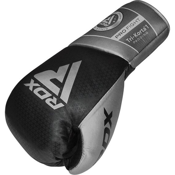 RDX K1 Mark Pro Fight Boxing Gloves – Comfort & pro performance, Colour: Silber, OZ: 8oz, 4 image
