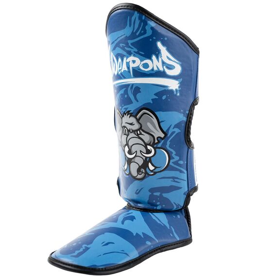 Kids Shin Guards 8 WEAPONS – Blue – S/M – Jipe, Colour: Blue, Size: S-M, 7 image