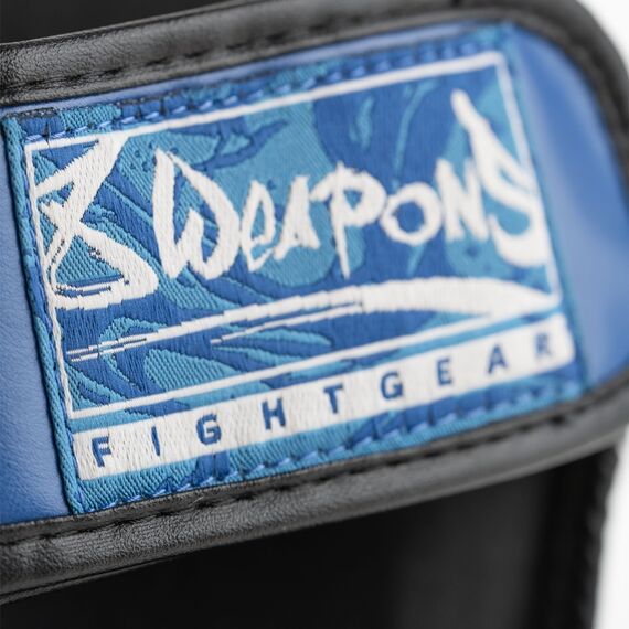 Kids Shin Guards 8 WEAPONS – Blue – L/XL – Jipe, Colour: Blue, Size: L-XL, 2 image