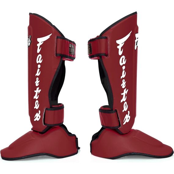 Shin Guards Fairtex SP7 Detachable Foot Red L, Size: L, Colour: Rot, 2 image