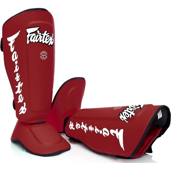 Shin Guards Fairtex SP7 Detachable Foot Red L, Size: L, Colour: Rot, 3 image