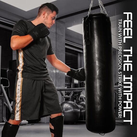 Boxing Bag Mitts RDX F6 Matte Gold, Colour: Gold, OZ: 4oz, 3 image