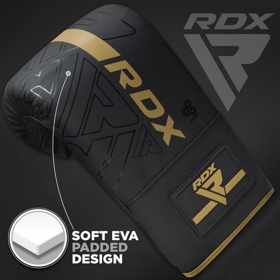 Boxing Bag Mitts RDX F6 Matte Gold, Colour: Gold, OZ: 4oz, 5 image