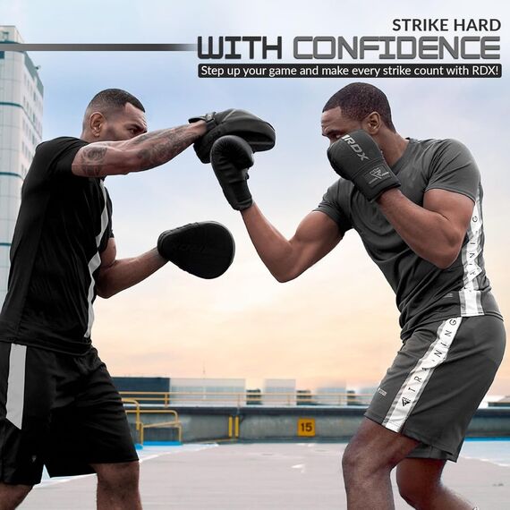 Boxing Bag Mitts RDX F6 Matte Gold, Colour: Gold, OZ: 4oz, 6 image