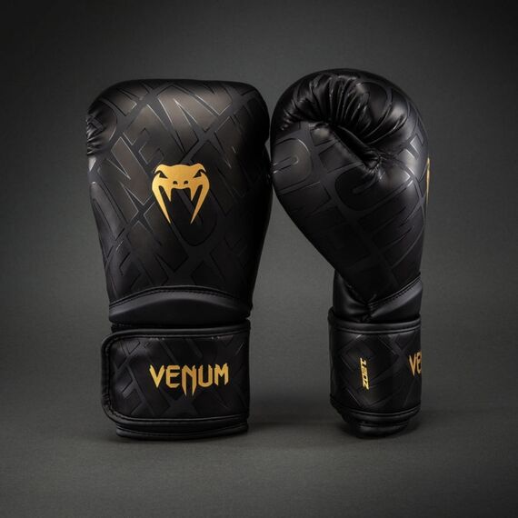 Boxhandschuhe Venum Contender 1.5 XT 3D Schwarz/Gold 12oz, Farbe: Schwarz, OZ: 12oz