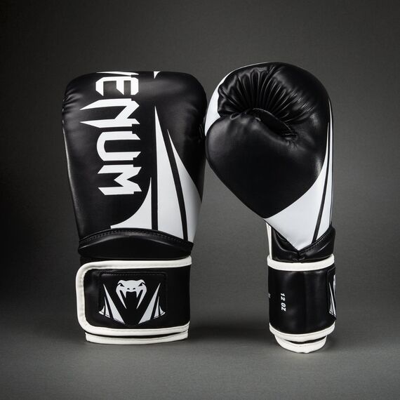 Guantoni Boxe Venum Challenger 2.5 Nero/Bianco 10oz, Colore: Nero, OZ: 10oz