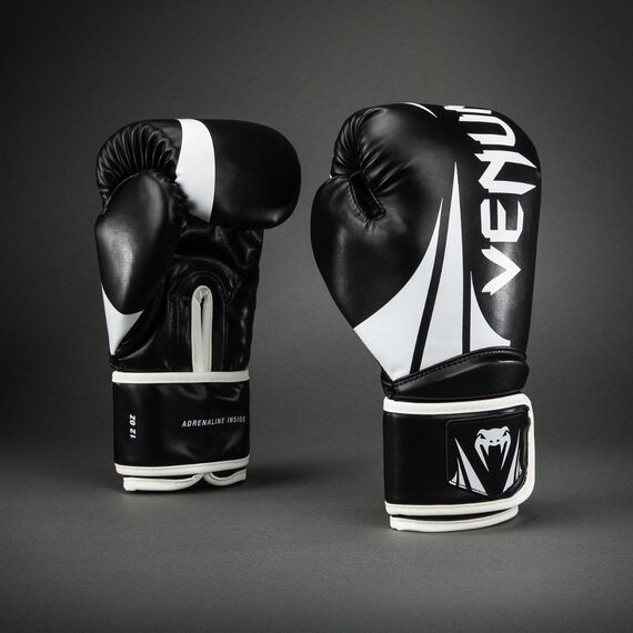 Guantoni Boxe Venum Challenger 2.5 Nero/Bianco 16oz, Colore: Nero, OZ: 16oz, 2 image