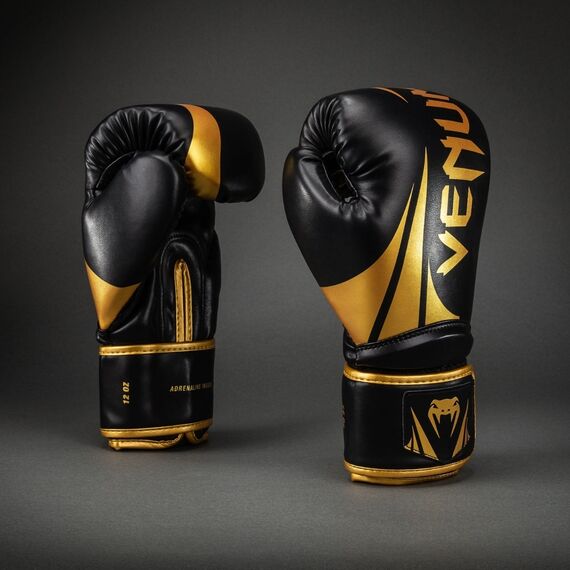 Boxhandschuhe Venum Challenger 2.5 Schwarz/Gold 16oz, Farbe: Schwarz, OZ: 16oz, 2 image