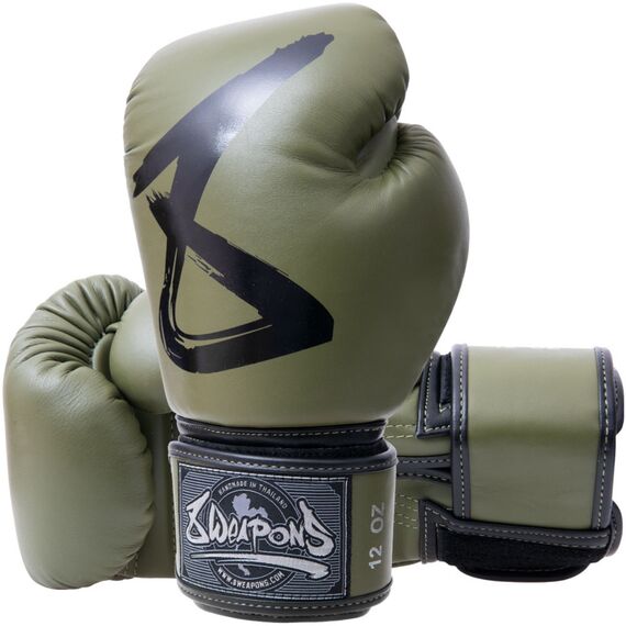 Guanti da boxe 8 WEAPONS – Kaki – 10 Oz – BIG 8 Premium, Colore: Khaki, OZ: 10oz
