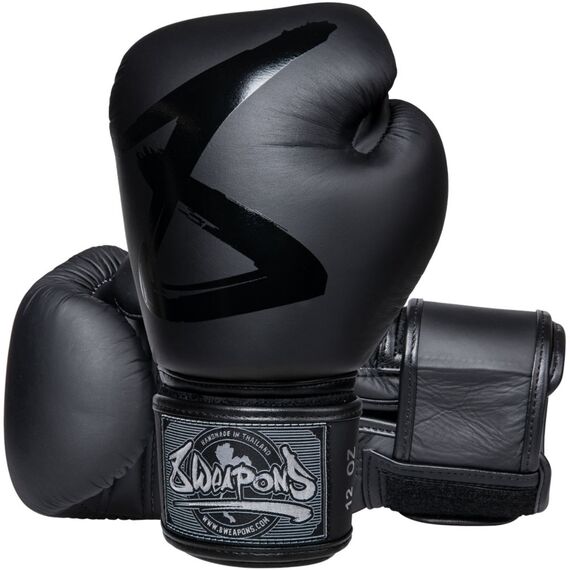 Gants de boxe 8 WEAPONS – Noir – 16 Oz – BIG 8 Premium, Couleur: Noir, OZ: 16oz