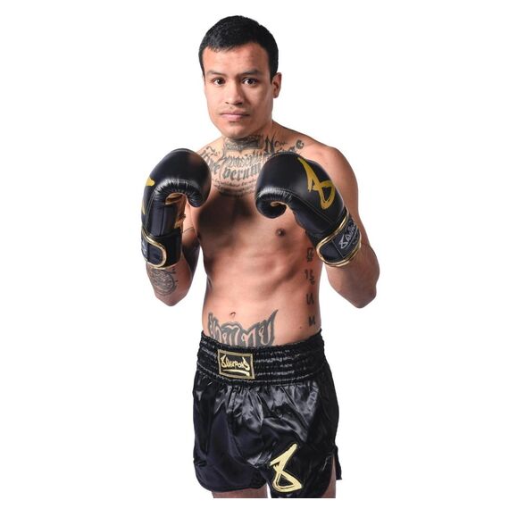 Gants de boxe 8 WEAPONS – Noir/Or – 12 Oz – Premium, Couleur: Noir, oz: 12oz, 2 image
