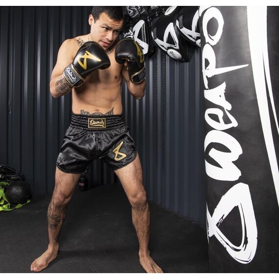 Gants de boxe 8 WEAPONS – Noir/Or – 12 Oz – Premium, Couleur: Noir, oz: 12oz, 3 image