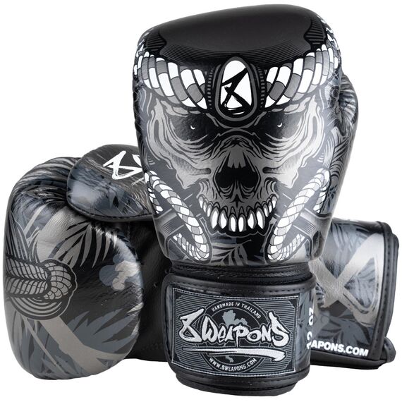 Boxing Gloves 8 WEAPONS – Black – 12 Oz – Bone Island, Colour: Schwarz, OZ: 12oz, 2 image