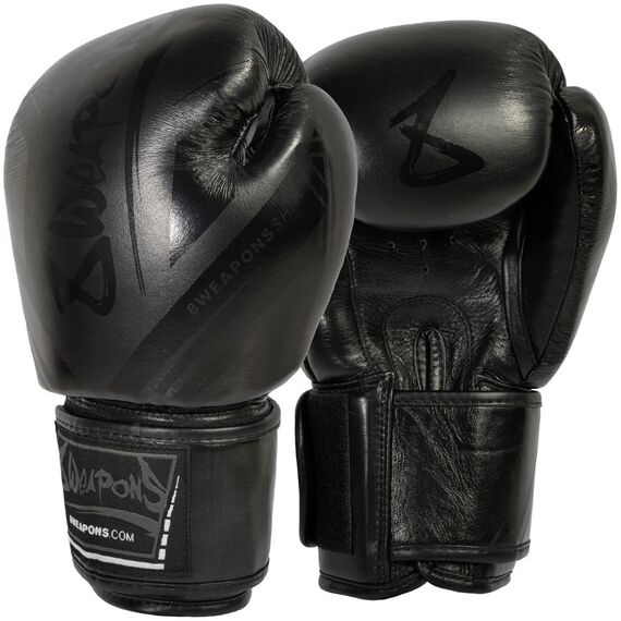 Boxing Gloves 8 WEAPONS – Black Matt – 12 Oz – Shift, Colour: Schwarz, OZ: 12oz