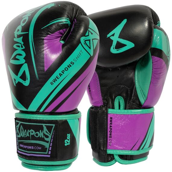 Boxhandschuhe 8 WEAPONS – Cyber – 16 Oz – Shift, Farbe: Violett, OZ: 16oz