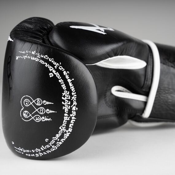 Boxing Gloves 8 WEAPONS – Black – 10 Oz – Sak Yant Big Tiger, Colour: Schwarz, OZ: 10oz, 3 image