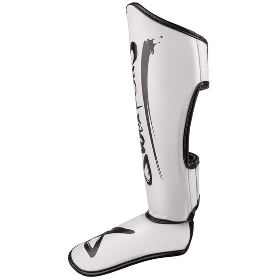 Kids Shin Guards 8 WEAPONS – White/Black – L/XL – Unlimited 2.0, 3 image