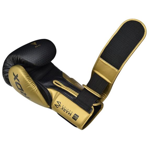 RDX Mark Pro Sparring Boxhandschuhe – Tri Lira 2, Farbe: Gold, OZ: 14oz, 9 image