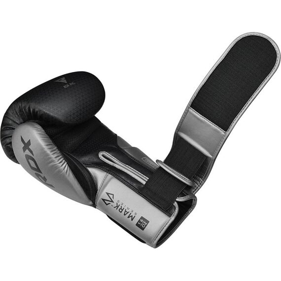 RDX Mark Pro Sparring Boxing Gloves – Tri Lira 2, Colour: Silber, OZ: 12oz, 8 image