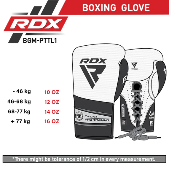 RDX Mark Pro Training Boxing Gloves – Tri Lira 1, Colour: Silber, OZ: 12oz, 2 image