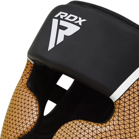 Headgear RDX Aura Plus T-17 Gold L, Size: L, Colour: Schwarz, 4 image