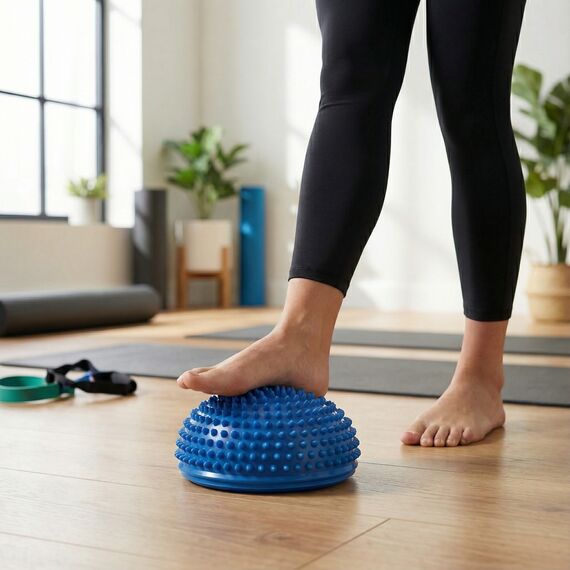 Demi-sphère à picots Ø 16cm JustFit + pompe, 4 image