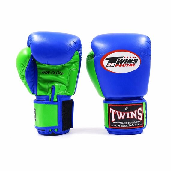 Boxhandschuhe Twins BGVL3 Air Blau Gruen – 12oz, Farbe: Blau, OZ: 12oz