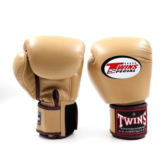 Boxing Gloves Twins BGVL3 Latte – 14oz, Colour: Beige, OZ: 14oz