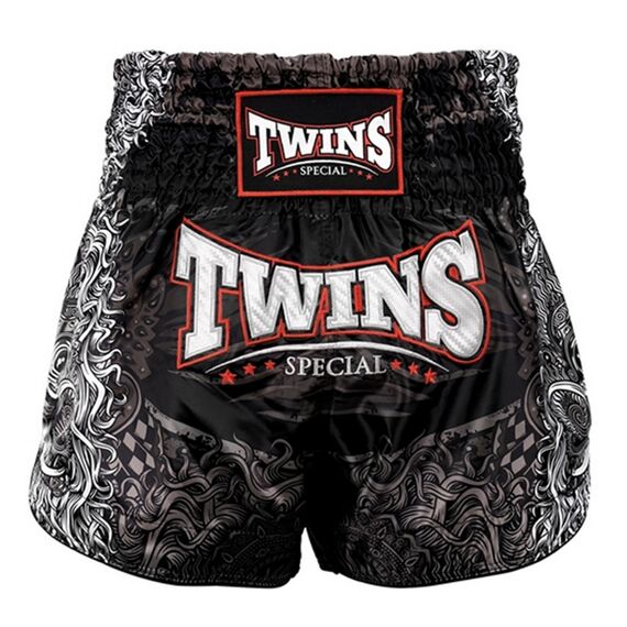 Muay Thai Shorts Twins Rangda – M, Bekleidungsgrösse: M, Farbe: Schwarz