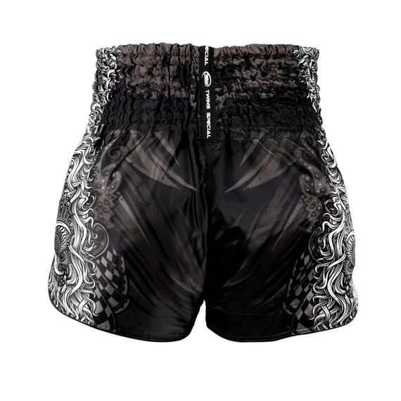 Muay Thai Shorts Twins Rangda – M, Bekleidungsgrösse: M, Farbe: Schwarz, 3 image