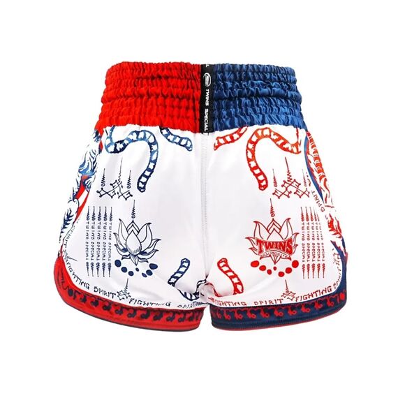 Muay Thai Shorts Twins Yant – XXL, Size: XXL, Colour: Weiss, 3 image